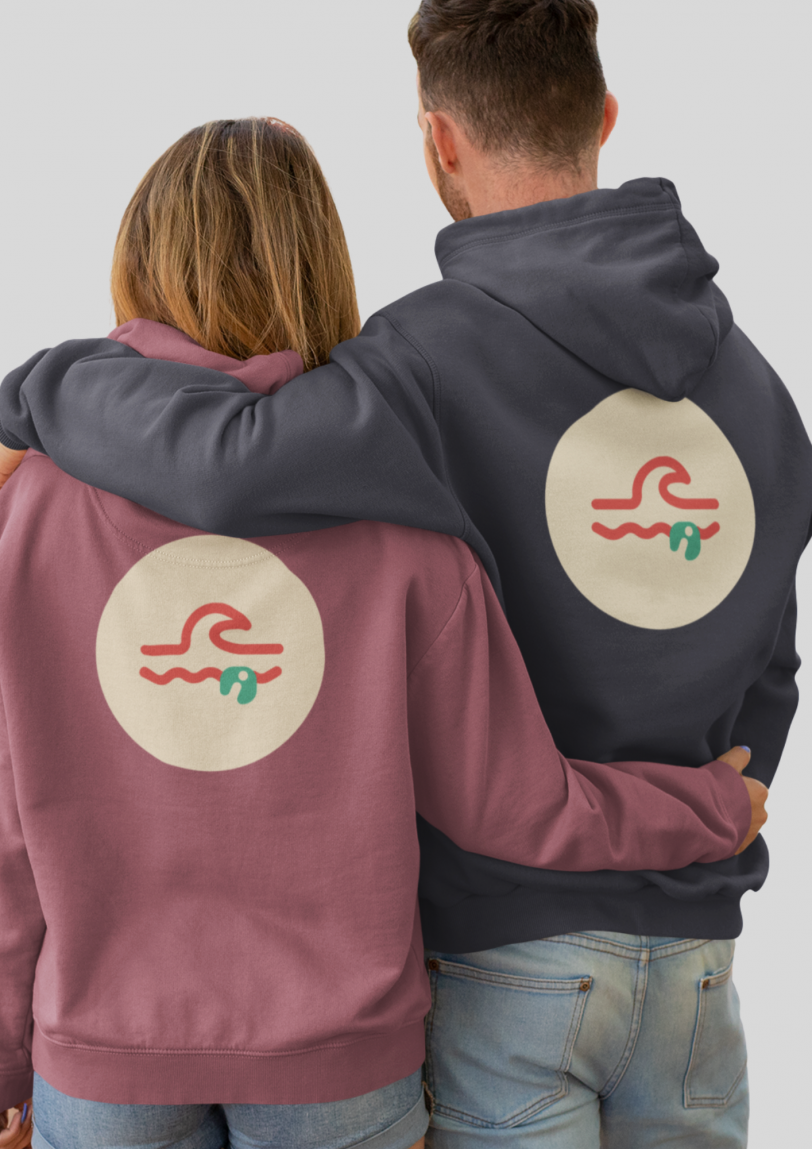 sudadera unisex sostenible ANDAQUENÓ® hecha en España