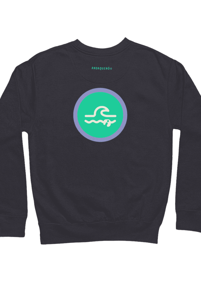 Sudadera unisex sostenible ANDAQUENÓ® hecha en España