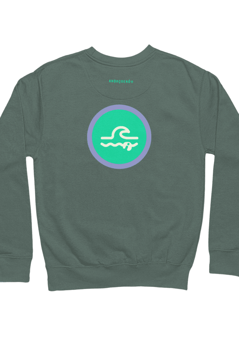 Sudadera unisex sostenible ANDAQUENÓ® hecha en España
