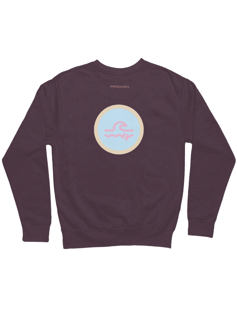 Sudadera unisex sostenible ANDAQUENÓ® hecha en España