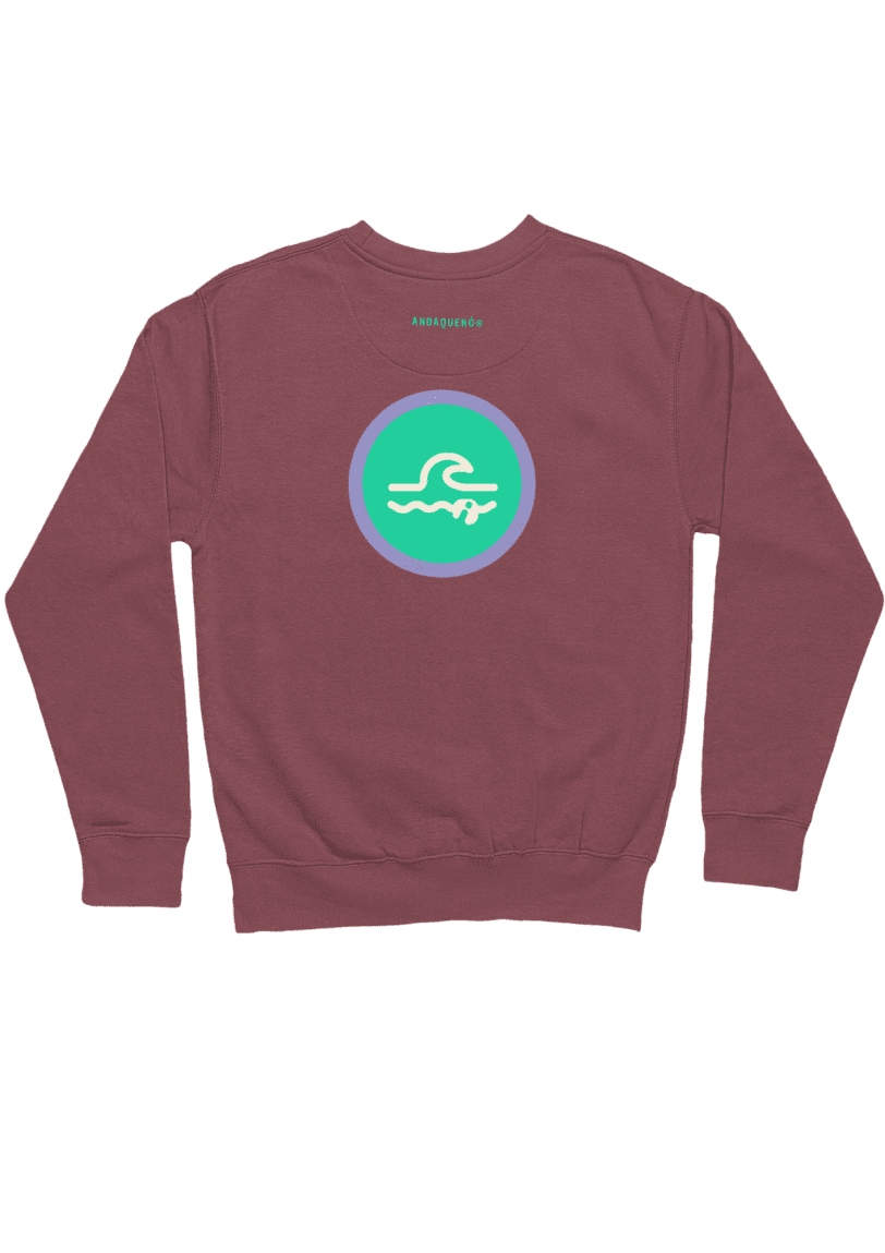 Sudadera unisex sostenible ANDAQUENÓ® hecha en España