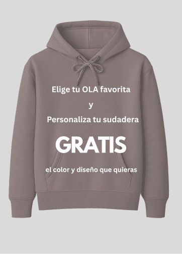 Sudadera unisex sostenible con capucha ANDAQUENÓ® hecha en España