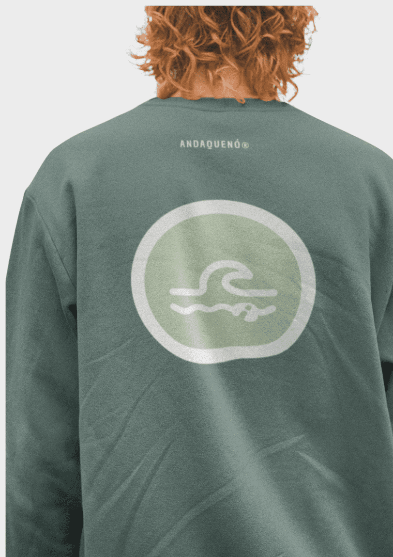 Sudadera unisex sostenible ANDAQUENÓ® hecha en España