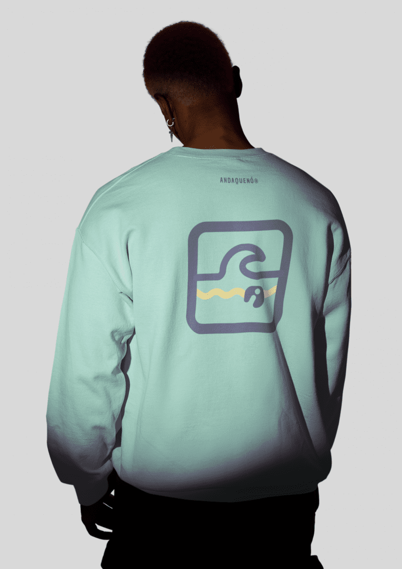 sudadera unisex sostenible ANDAQUENÓ® hecha en España