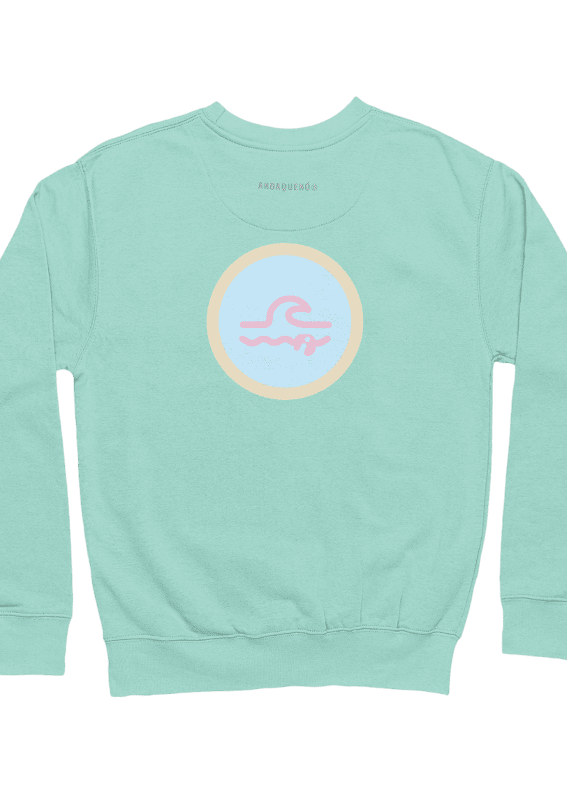 Sudadera unisex sostenible ANDAQUENÓ® hecha en España