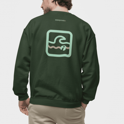 Sudadera unisex sostenible ANDAQUENÓ® hecha en España