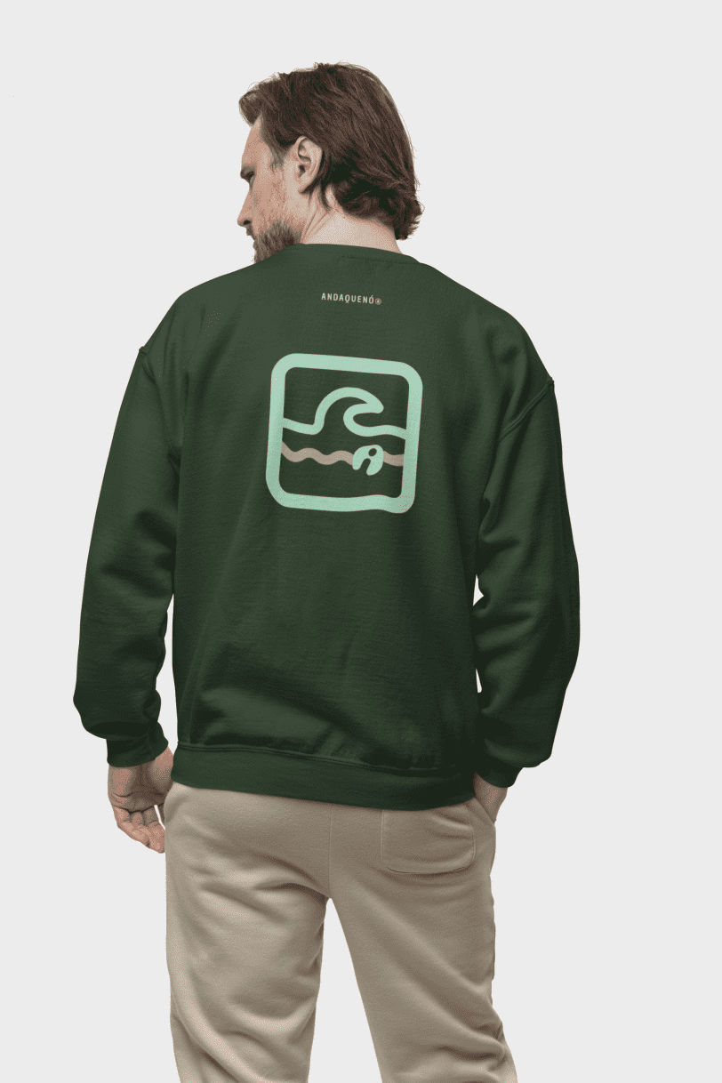Sudadera unisex sostenible ANDAQUENÓ® hecha en España