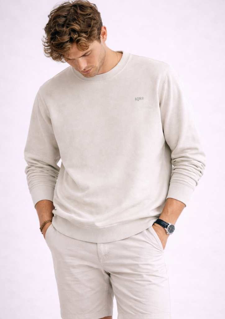 sudadera sostenible de algodón orgánico ANDAQUENÓ® hecha en España