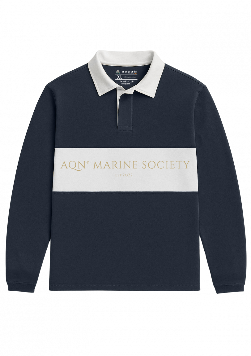 Polo unisex oversize estilo rugby sostenible ANDAQUENÓ® – Hecho en España - Imagen 4