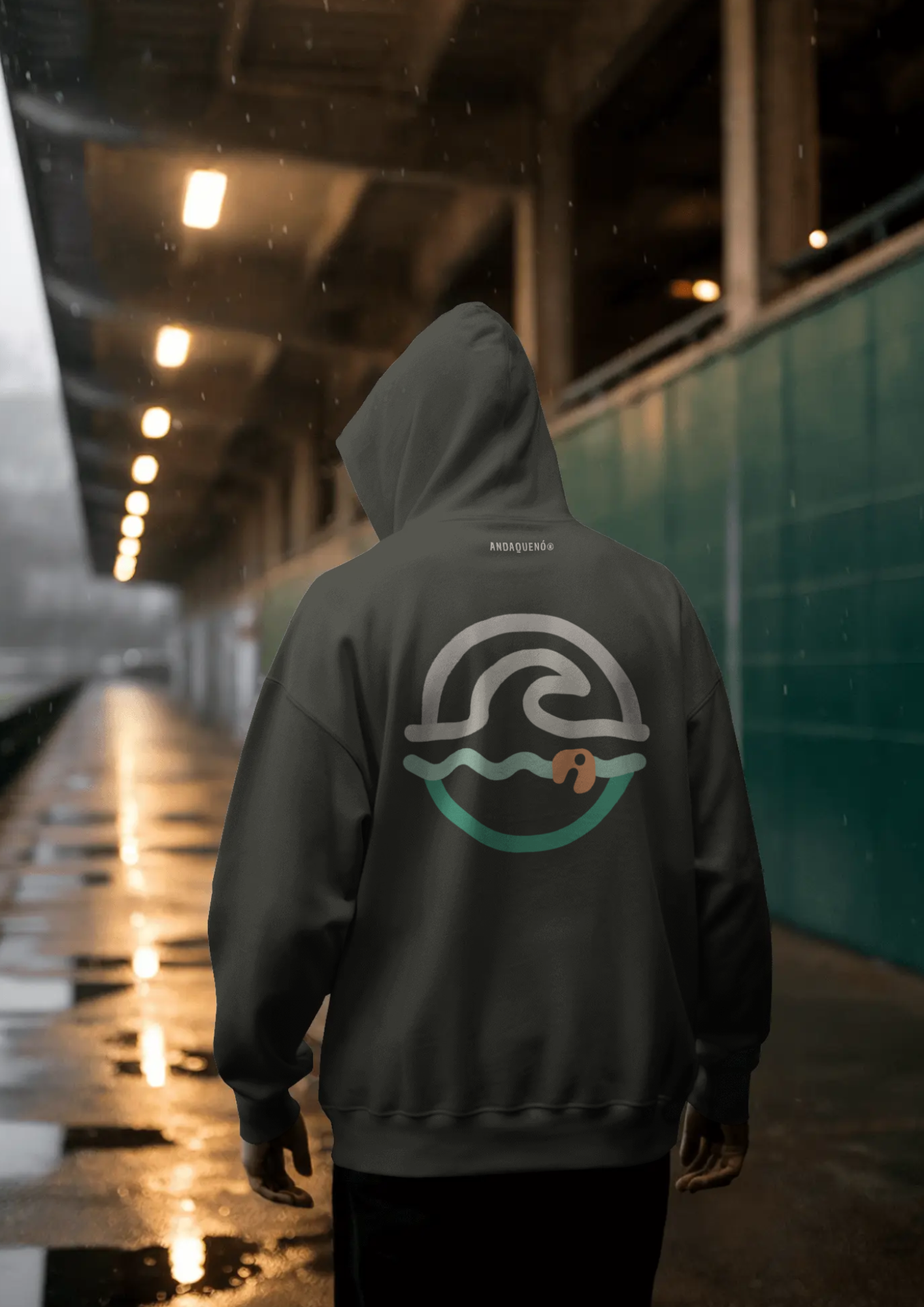 Sudadera unisex sostenible con capucha ANDAQUENÓ®