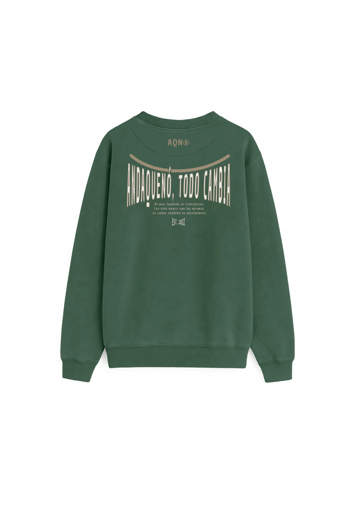 Sudadera cápsula ANDAQUENÓ® | Stone Wash · Algodón orgánico 100% hecho en España - Imagen 5