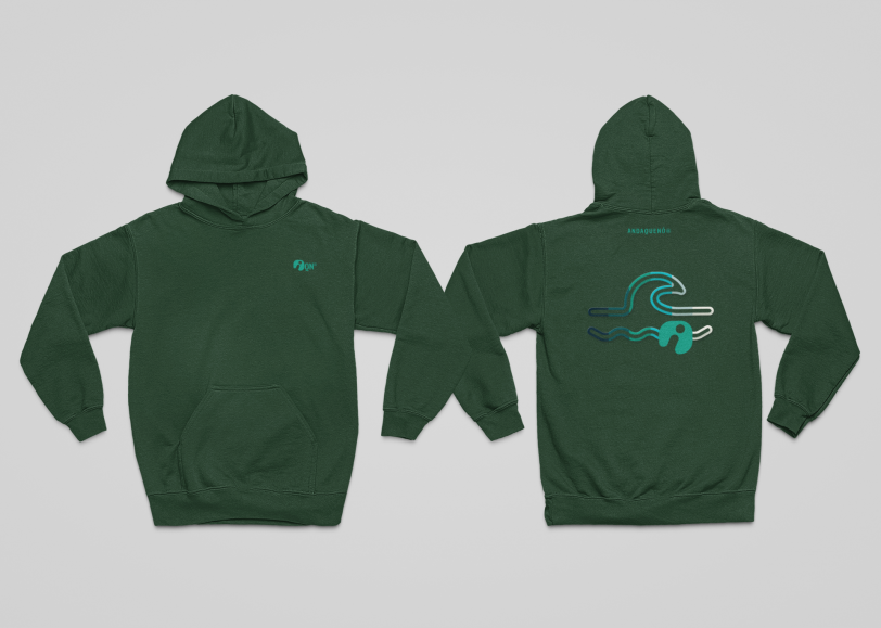 Sudadera infantil sostenible con capucha – ANDAQUENÓ® Kids - Imagen 3