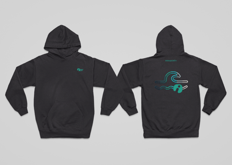 Sudadera infantil sostenible con capucha – ANDAQUENÓ® Kids