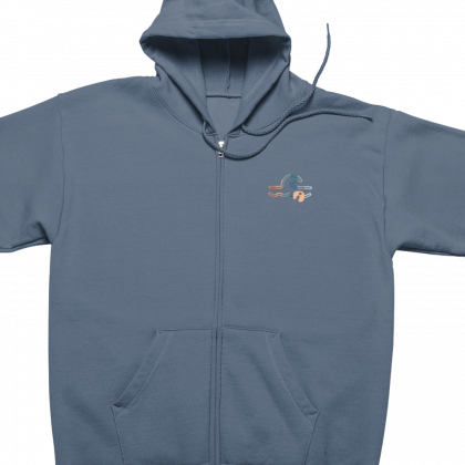 Sudadera unisex sostenible con capucha y cremallera ANDAQUENÓ®