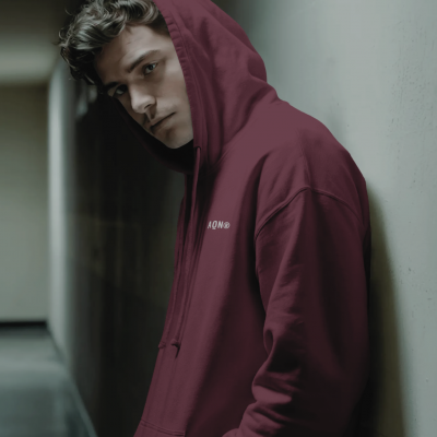 Sudadera con capucha ANDAQUENÓ® BASIC | 100% algodón orgánico · Hecha en España