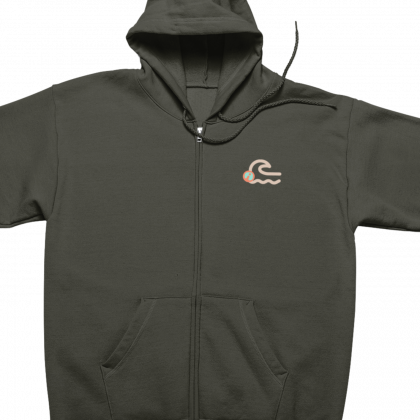 Sudadera unisex sostenible con capucha y cremallera ANDAQUENÓ®