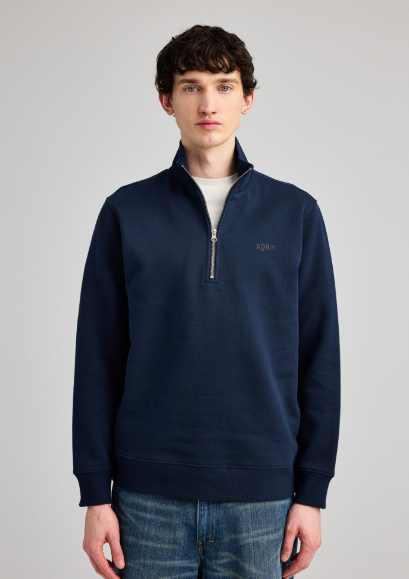 Sudadera Oversize Half-Zip Orgánica ANDAQUENÓ®