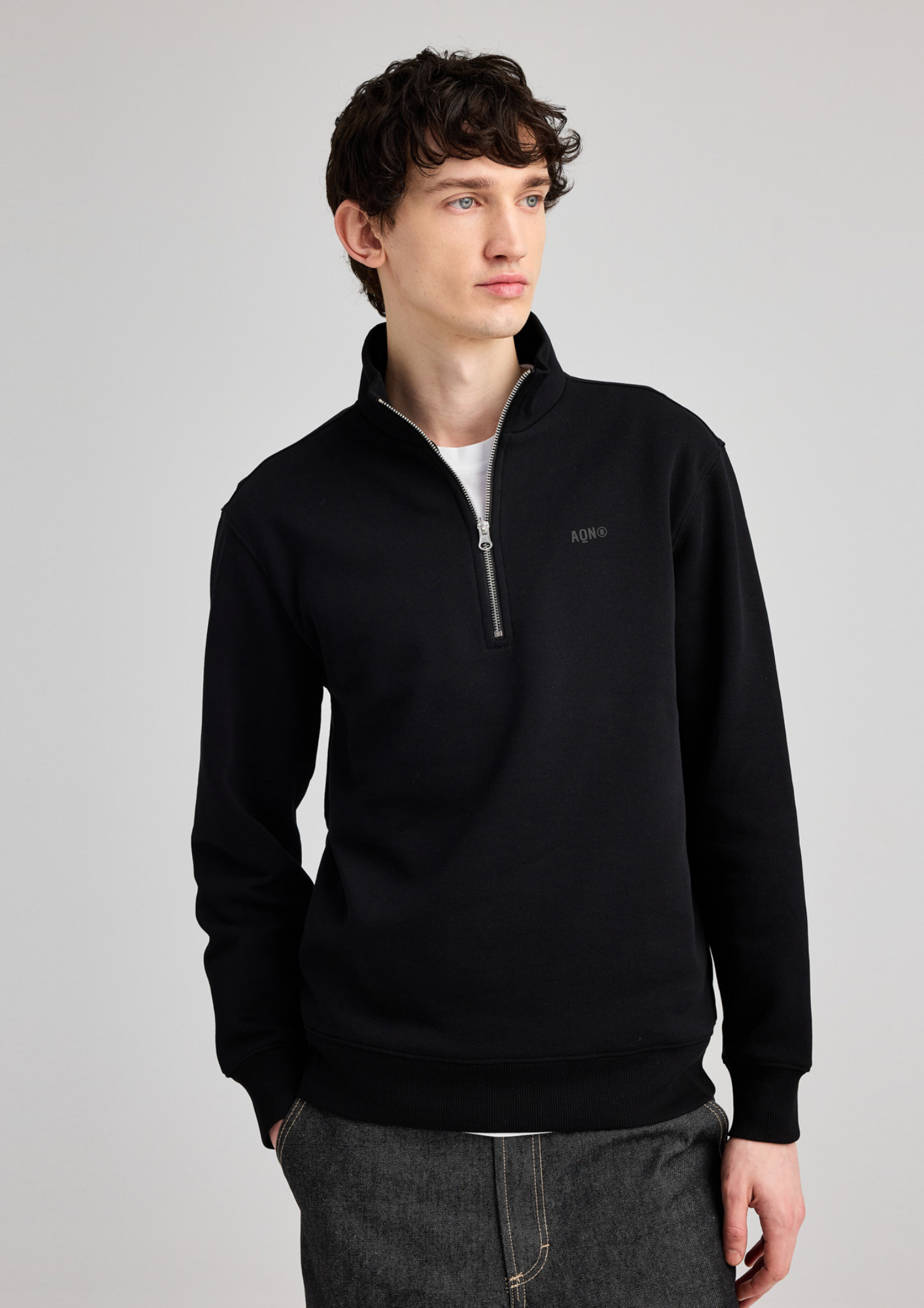 Sudadera Oversize Half-Zip Orgánica ANDAQUENÓ®