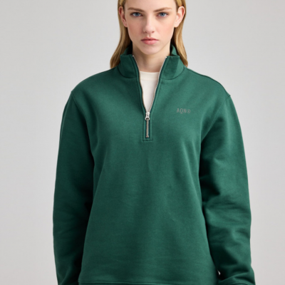 Sudadera Oversize Half-Zip Orgánica ANDAQUENÓ®
