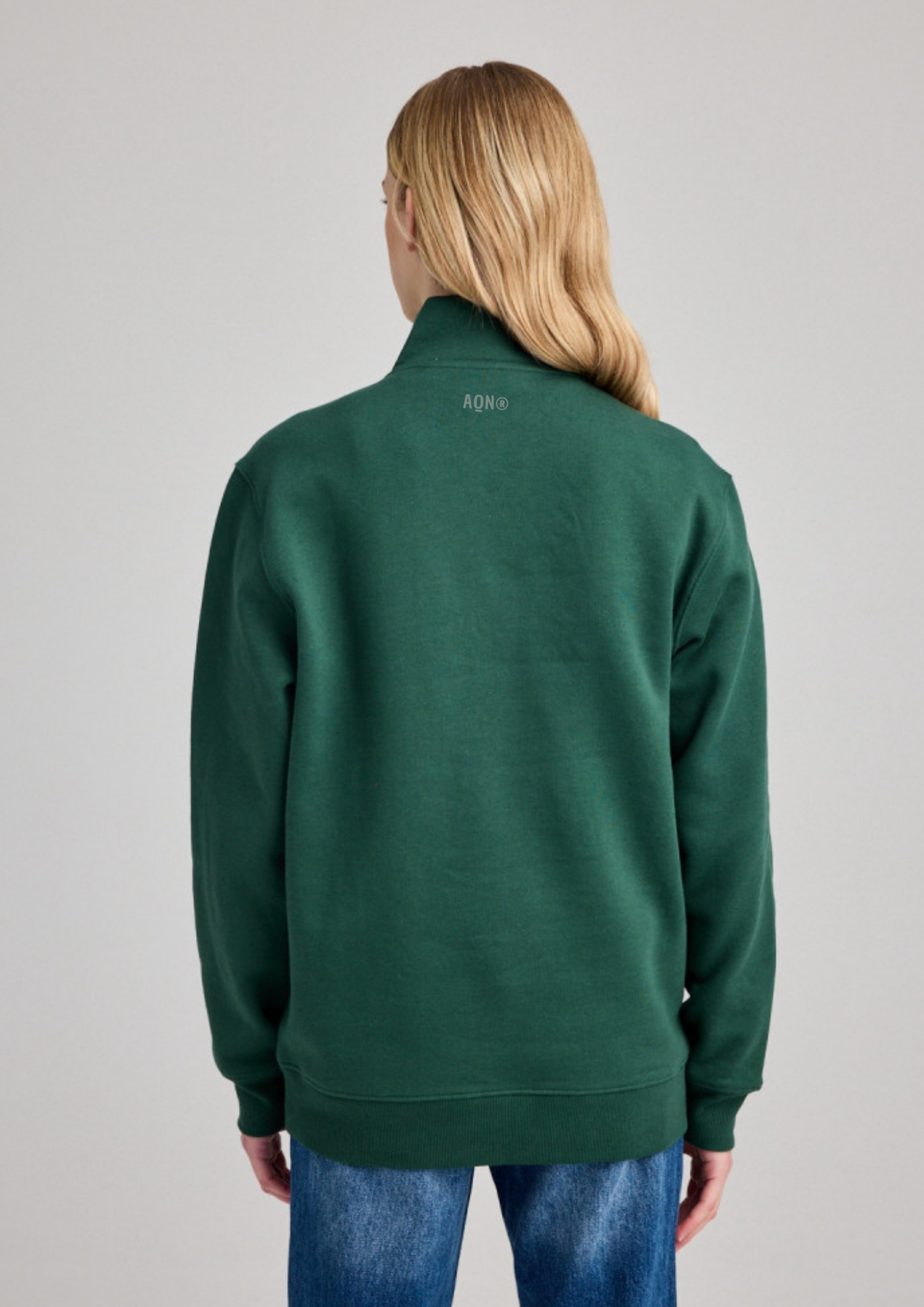 Sudadera Oversize Half-Zip Orgánica ANDAQUENÓ® - Imagen 2