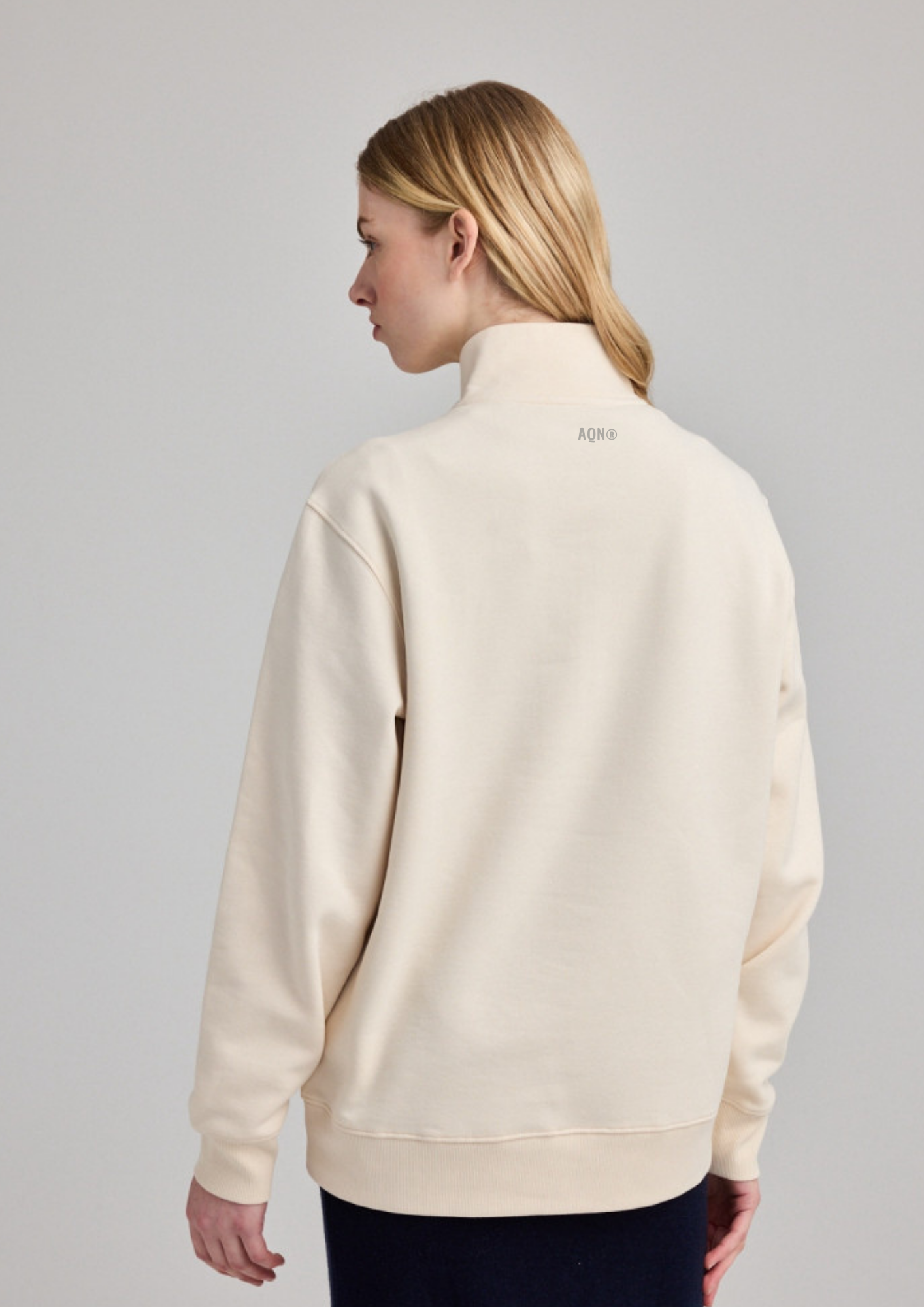 Sudadera Oversize Half-Zip Orgánica ANDAQUENÓ® - Imagen 2