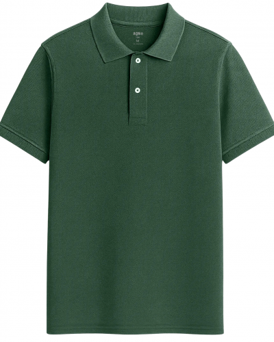 Polo sostenible de algodón orgánico efecto lavado hecho en España