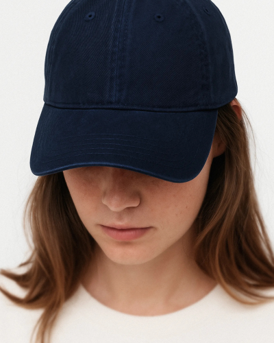 Gorra orgánica unisex de 6 paneles