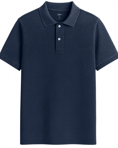 Polo sostenible de algodón orgánico efecto lavado hecho en España