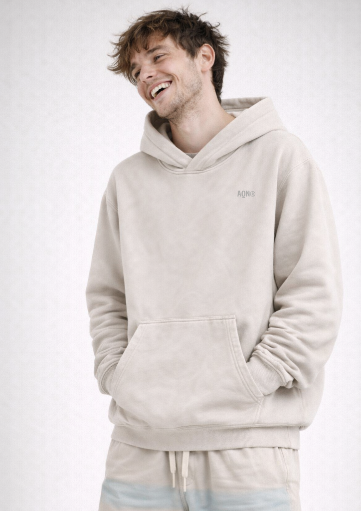 sudadera sostenible de algodón orgánico ANDAQUENÓ® hecha en España