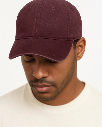 Gorra orgánica unisex de 6 paneles