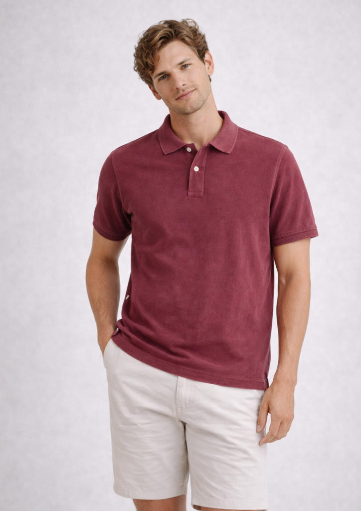 polo sostenible de algodón orgánico ANDAQUENÓ® hecha en España