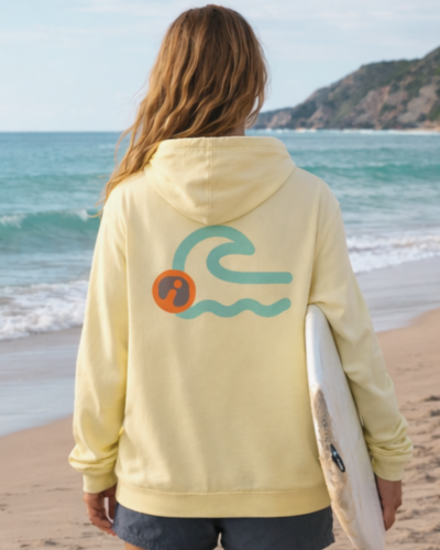 Sudadera con capucha unisex de algodón orgánico efecto lavado (sin felpa interior)