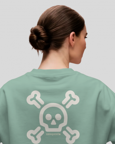 Sudadera unisex de algodón orgánico efecto lavado (sin felpa interior)