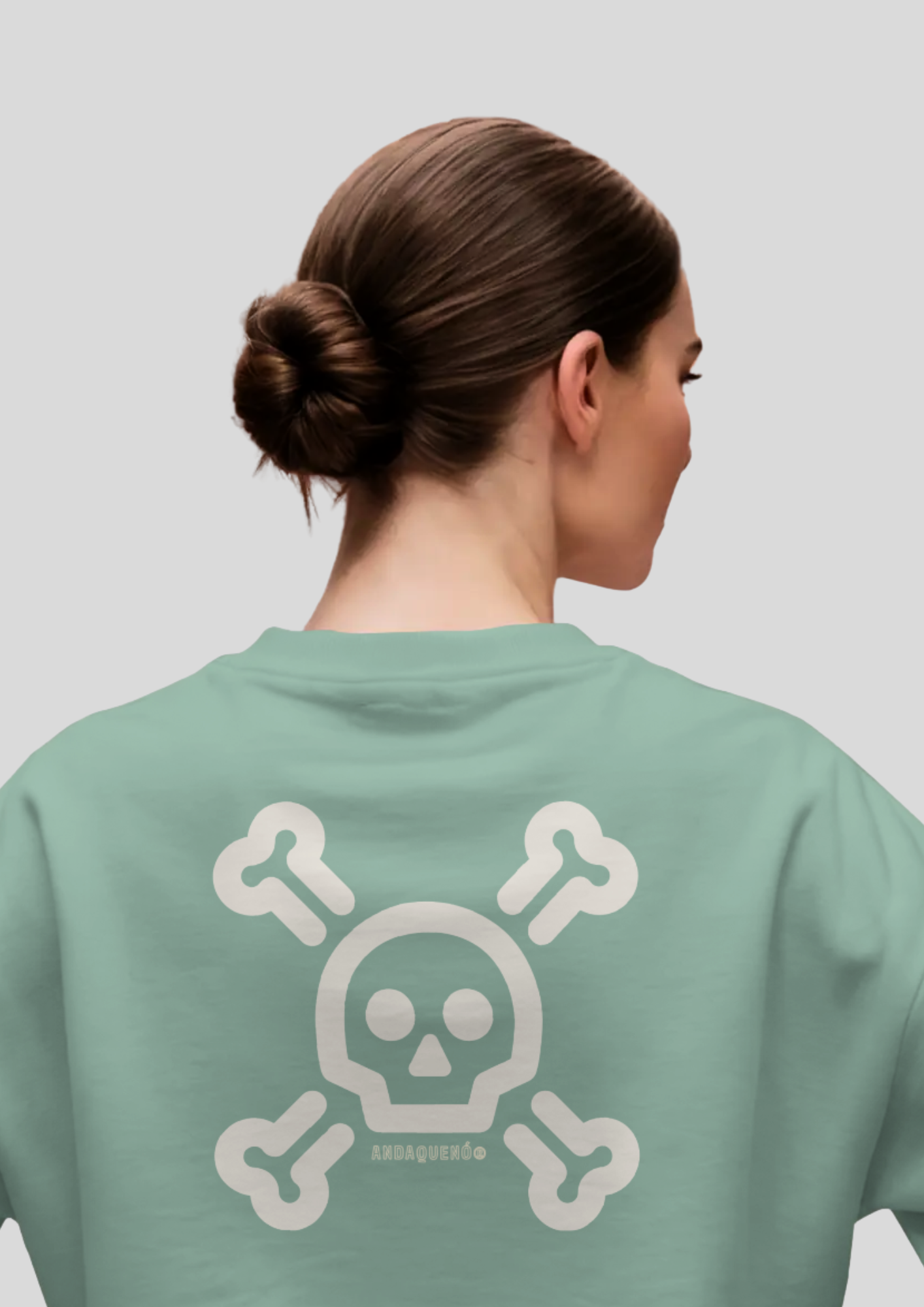 Sudadera unisex de algodón orgánico efecto lavado (sin felpa interior)