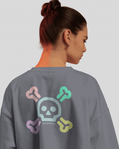 Sudadera unisex de algodón orgánico efecto lavado (sin felpa interior)