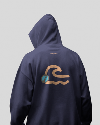 Sudadera con capucha unisex de algodón orgánico (sin felpa interior)