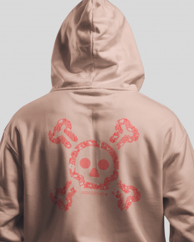 Sudadera con capucha unisex de algodón orgánico efecto lavado (sin felpa interior)