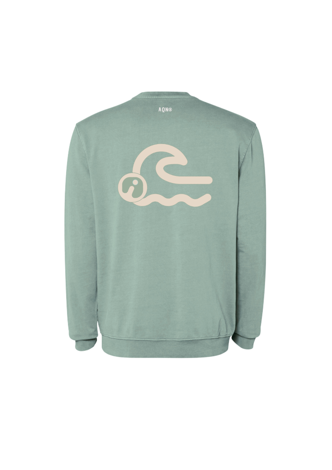 Sudadera unisex de algodón orgánico efecto lavado (sin felpa interior) - Imagen 3