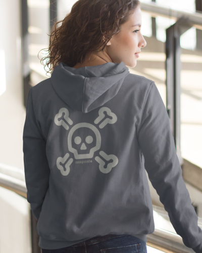 Sudadera con capucha unisex de algodón orgánico efecto lavado (sin felpa interior)