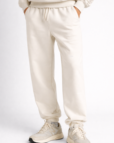 Pantalón jogger oversize de algodón orgánico · Felpa perchada 320 g/m²