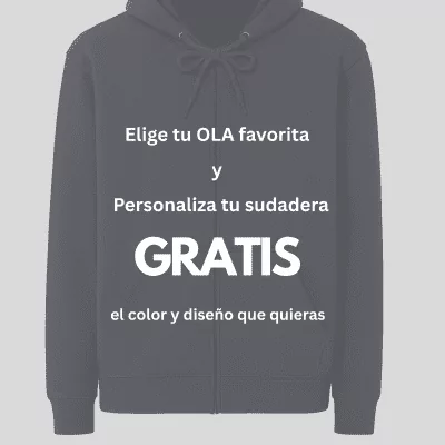 Sudadera unisex sostenible con capucha ANDAQUENÓ® hecha en España
