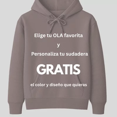 Sudadera unisex sostenible con capucha ANDAQUENÓ® hecha en España