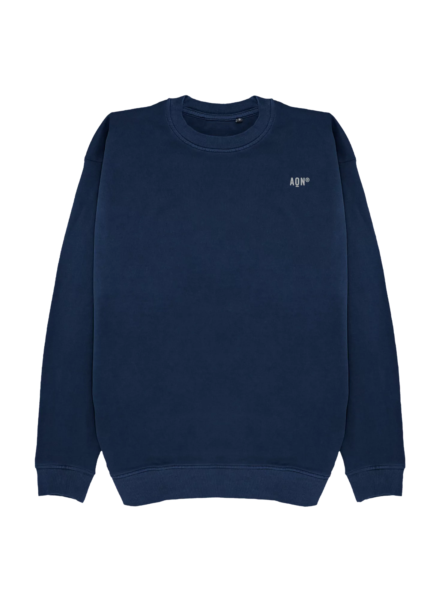 Sudadera cápsula ANDAQUENÓ® – SIGUE TU MAREA | Stone Wash · Algodón orgánico 100% hecho en España