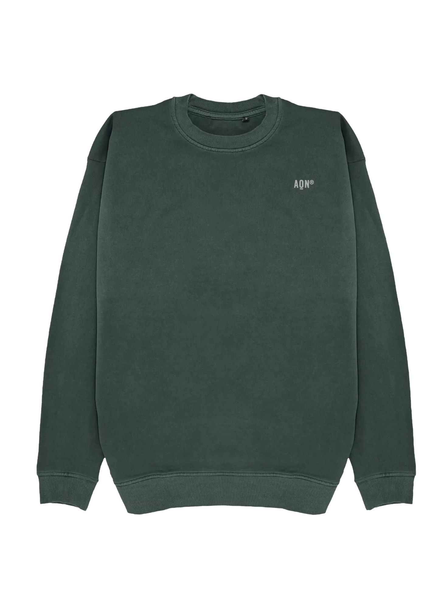 Sudadera cápsula ANDAQUENÓ® – MENOS RUIDO, MAS MAR | Stone Wash · Algodón orgánico 100% hecho en España