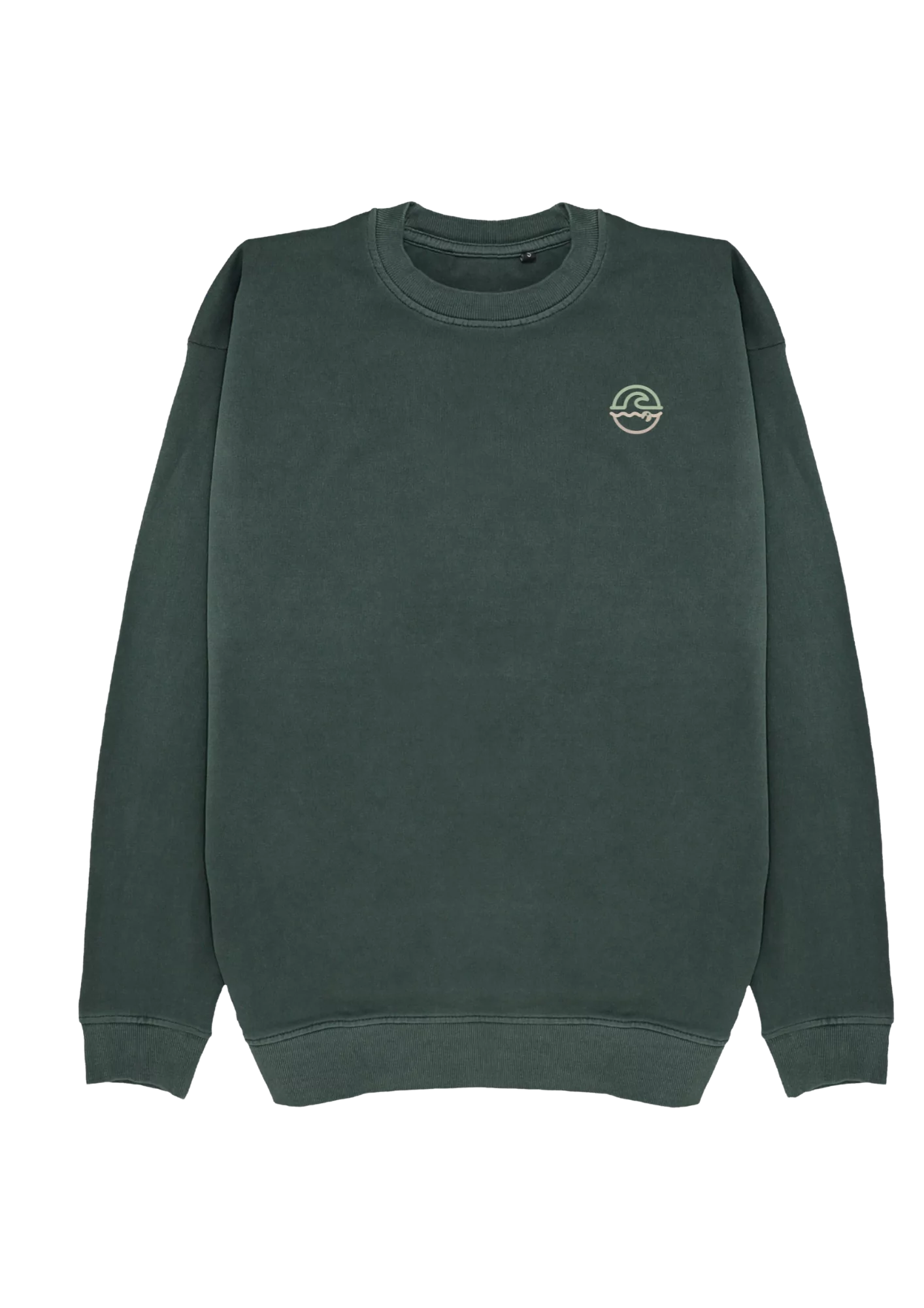 Sudadera unisex sostenible premium oversize 100% algodón orgánico con efecto vintage – hecha en España