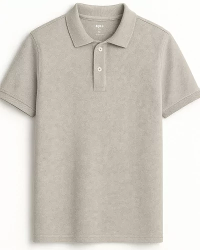 Polo sostenible de algodón orgánico efecto lavado hecho en España