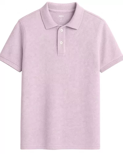 Polo sostenible de algodón orgánico efecto lavado hecho en España