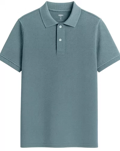 Polo sostenible de algodón orgánico efecto lavado hecho en España