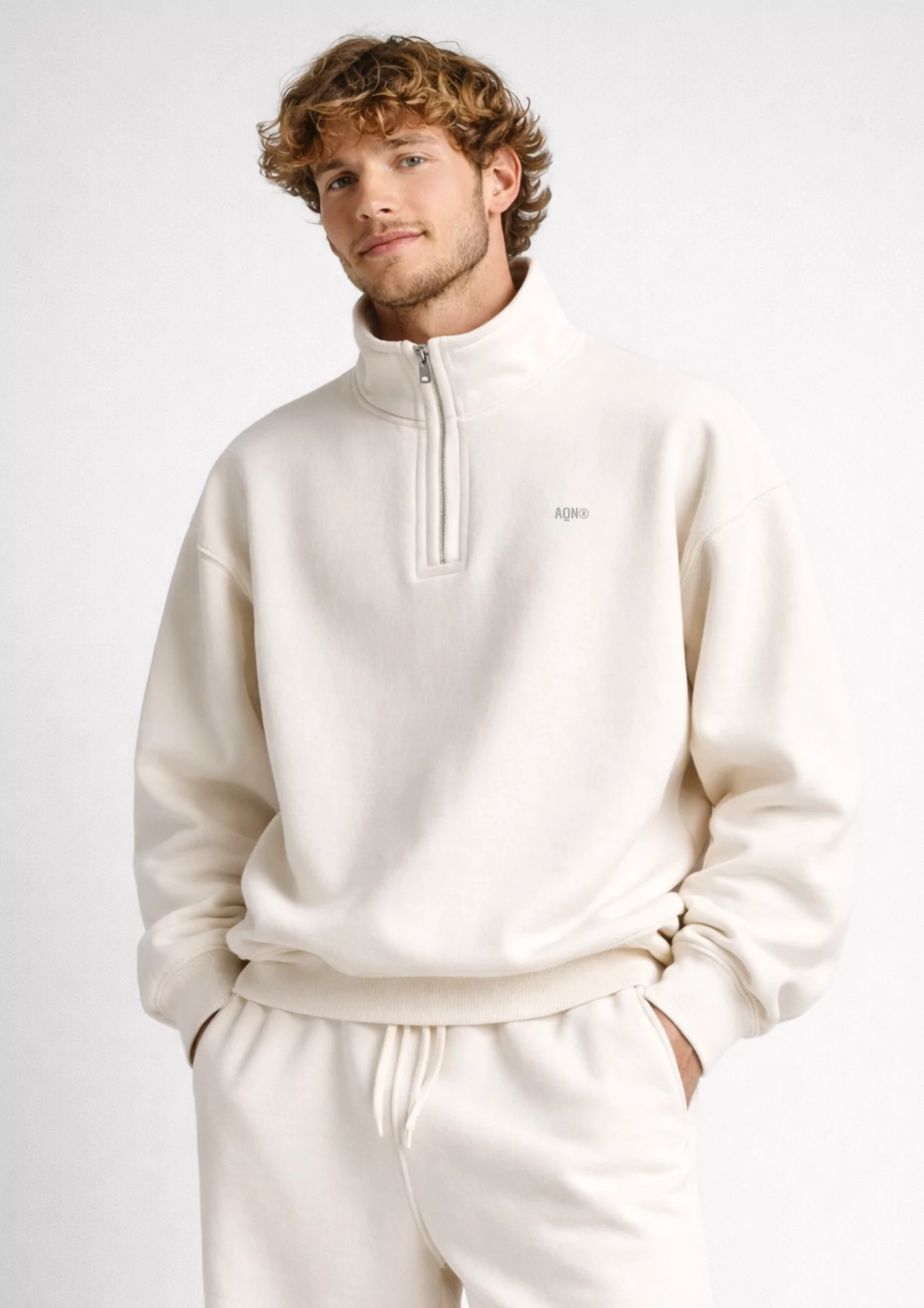 Sudadera half zip unisex